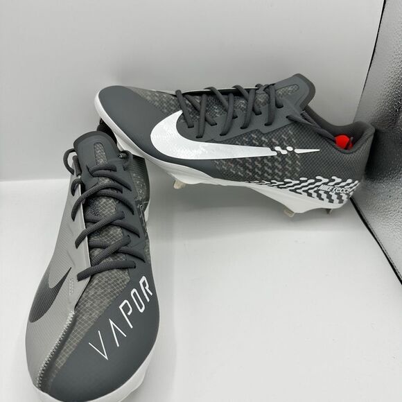 Nike React Vapor Ultrafly Elite 4 Grey White Baseball Cleats DN1792-005 Men’s 13 - Picture 1 of 5